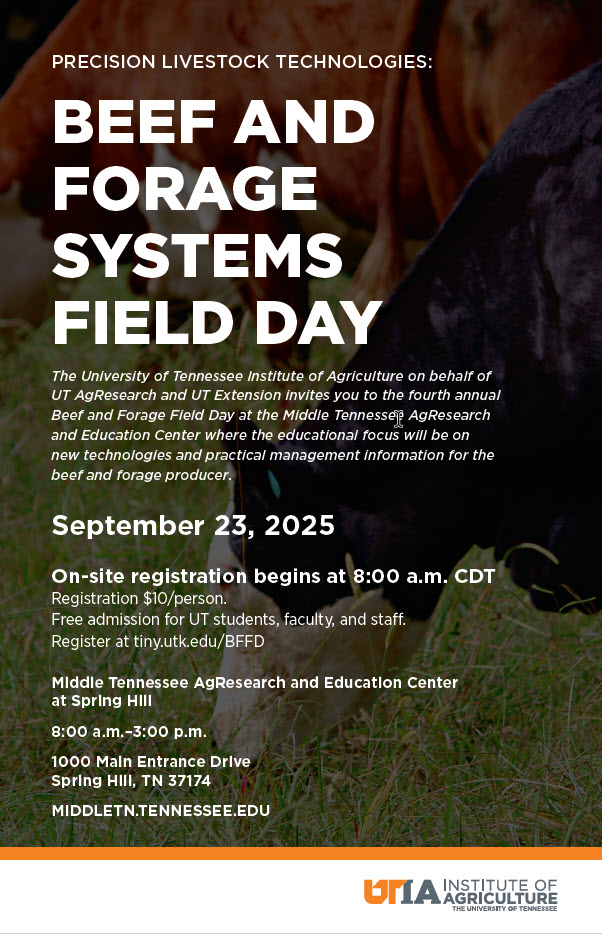 Cover of 2025 Beef and Forage Systems Field Day brochure